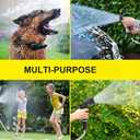 100ft Metal Garden Hose Stainless Steel Heavy Duty Water Hose With 2 Nozzles, No Tangle and Kink, Lightweight & Flexible, Tough and Pet Proof, Metal Garden Hose for Yard, RV, Garden, Outdoor