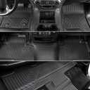 Floor Mats for Chevy Tahoe/GMC Yukon 2015-2020, All Weather Floor Mats Trunk Cargo Liner with Backrest Protectors and Door Sill Guards Accessories, Full Coverage Set (Fit 7 Seats)