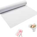 White Wrapping Paper Roll 24"x 1200" Craft Paper Roll for Drawing Painting Art Supplies, White Paper for Easel Poster Bulletin Board, Kraft Paper Roll for Packing Moving, Gift Wrapping Christmas