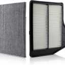 MOTOALL Engine Air Filter & Cabin Air Filter Combo Set Replaces# 16546-3TA0A,27277-3JC1A Fit for Nissan Altima Advance SL SR S SV Sense Sedan 2013-2018, Replacement