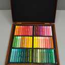 Artecho Oil Pastels Set of 120 Colors Wooden Box, Soft Oil Pastels for Art Painting, Drawing, Blending, Ideal Gift Choice for Everyone (10 x 70 mm)