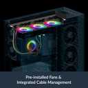 ARCTIC Liquid Freezer III Pro 360 A-RGB - AIO CPU Cooler, 3 x 120 mm Water Cooling, 38 mm Radiator, PWM Pump, VRM Fan, AMD AM5/AM4, Intel LGA1851/1700 Contact Frame - Black