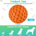 havit Indestructible Squeaky Dog Balls for Aggressive Chewers, Interactive Dog Toys to Keep Them Busy, Rubber Dog Chew Toy for Large Medium Breeds, Outdoor Waterproof (3 Colors)