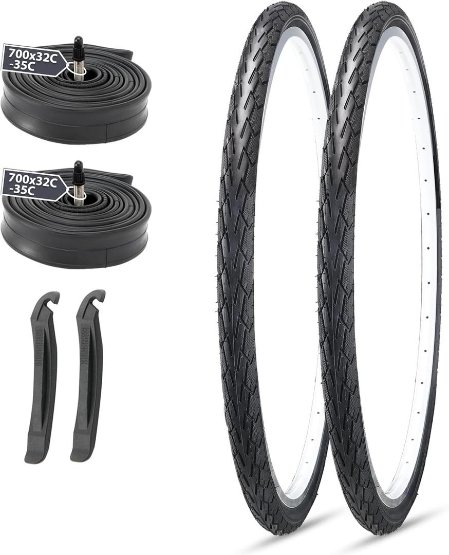 MOHEGIA Road Bike Replacement Tire: 700x25C/700x28C/700Cx35C Folding Bicycle Tire for On City Road Riding (700x35C)