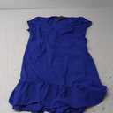 SAMPEEL Summer V Neck Wrap Petal Sleeve Short Dress with Belt for Women XL