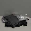 2 Pack Airplane Travel Footrest Hammocks, Adjustable, Black, Memory Foam, Foot Hammock for Airplane Travel