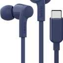 Belkin SoundForm Wired Earbuds with USB-C Connector, in-Ear Earphones w/Microphone - USB-C Headphones for iPhone 17, iPhone 16, iPad mini, Galaxy S25, Google Pixel 9, Android, and More - Blue