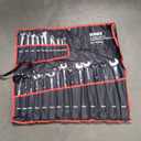 Sunex Tools 9917MPRA Metric V-Groove Combination Wrench Set, 8mm - 32mm, Fully Polished, 25-Piece (Includes Roll-Case)