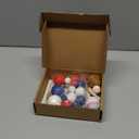 Baseball Cake Toppers Sports Cake Decorations with Red Blue White Ball for Sport Theme Birthday Supplies (Baseball)