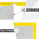 2 x Rubber Edge Trim, Self Adhesive L Shaped Edge Trim, Small Size Peel and Stick Edge Trim for Tile, Wall and Furniture Edges, Yellow Color, 10Ft