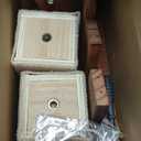 Sintuff Cat Window Perch with Scratching Post Climbing Tree Hammock Mounted with Suction Cups 46 Inch Tall Adjustable Narrow Cat Tree Climbing Pole for Playing Sleeping Watching Birds(Square)