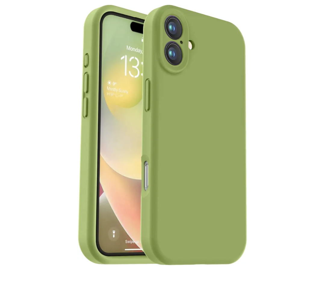 Vooii Compatible with iPhone 16 Case, Liquid Silicone Upgrade [Camera Protection] [Soft Anti-Scratch Microfiber Lining] Shockproof Phone Case for iPhone 16 6.1 inch - Cedar Green