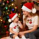 Kids Baby Knitted Santa Hat Warm Christmas Beanie Knit Hat for Unisex Toddler Newborn Infant Xmas Holiday Party Supplies Red and White