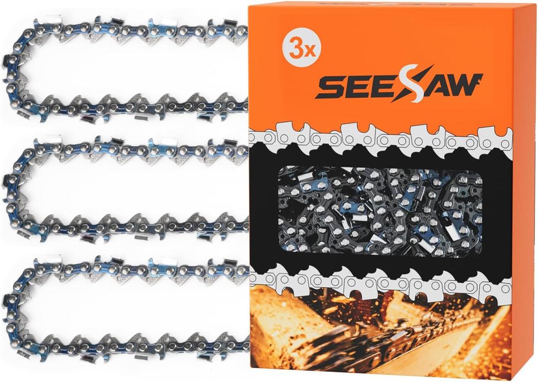 3 Pack 18 Inch Chainsaw Chain .325" Pitch .063" Gauge 68 Drive Links Fits Stihl (PRE 2023 .063" Gauge) 025, MS250, MS251, 3005 008 4717-36390050068