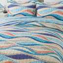 NEWLAKE Quilt Bedspread Sets - West Coastal Pattern Reversible Coverlet Set, King Size