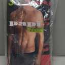 Papi Men's Stylish Brazilian Solid and Print Trunks (3-Pack of Men's Underwear) (Medium, Red/Grey/Black)