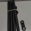 Double Shower Curtain Rod 27-47 Inches Wall Mounted Double Shower Curtain Rod Adjustable Curtain Rod for Bathroom Laundry Room Room Divider Kitchen, Black