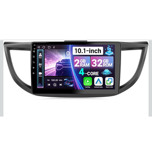 10.1" Android Car Stereo for Honda CRV 2012 2013 2014 2015 2016 Radio with Wireless CarPlay Android Auto, 2+32GB Touch Screen for Honda CR-V with GPS/5G WiFi/5.1BT/FM/SWC/MIC/Backup Camera + CANBUS