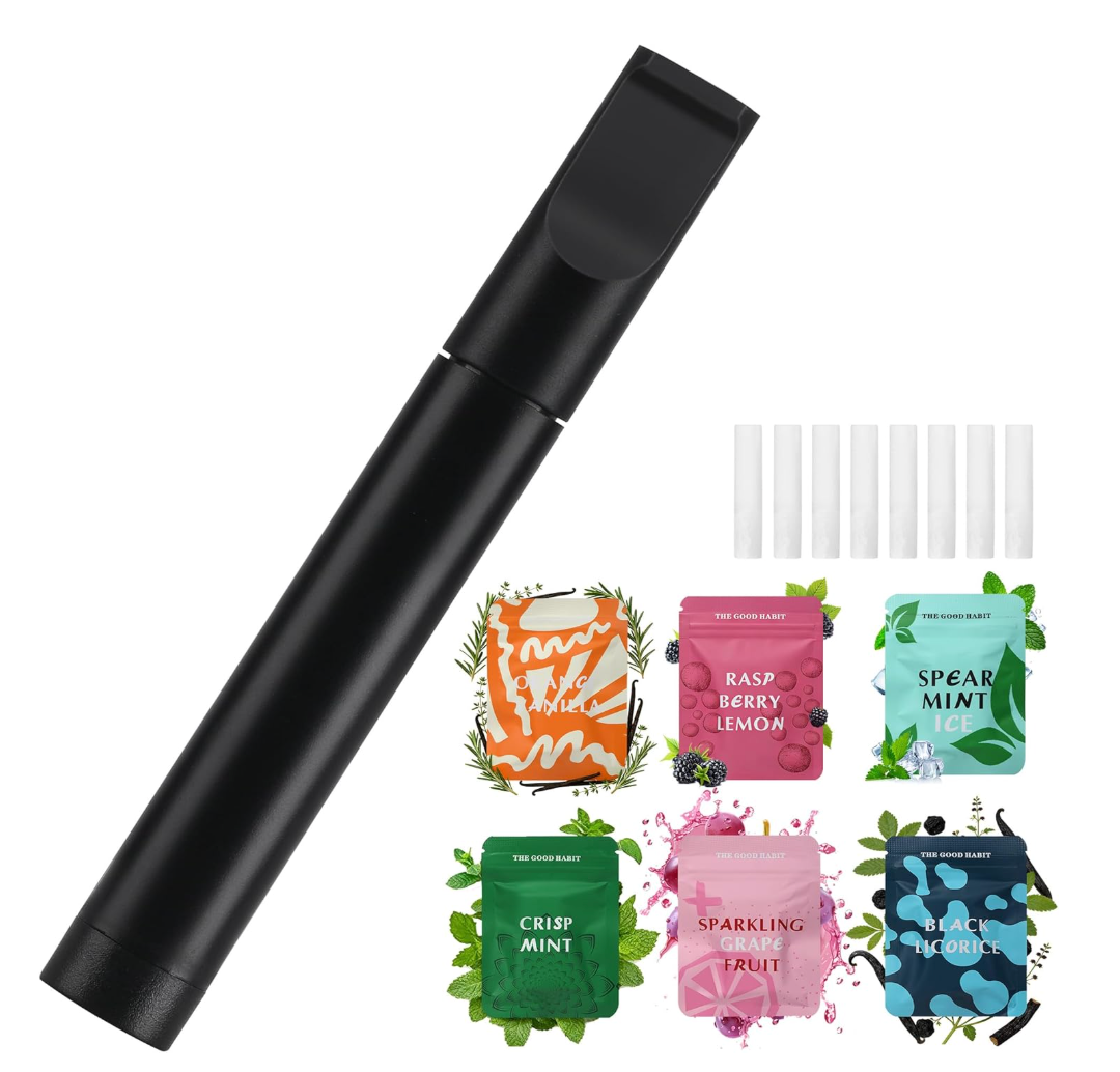 6 Pack Natural Herbal Air Stick, Plant-Based Herbal Diffuser Pen Stick with Mint Support Smokeless Inhaler, Freshen Breath, Portable