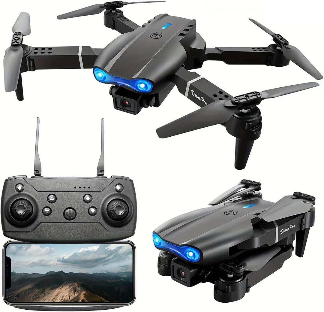 E99 Drone With Camera, Foldable RC Quadcopter Drone,Remote Control Drone Toys For Beginners Men's Gifts Indoor And Outdoor Affordable UAV Christmas Halloween Thanksgiving Gifts
