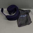 VELPEAU Neck Brace for Neck Pain and Support - Soft Cervical Collar for Sleeping in Bed, Snoozing, Sleeping Upright, Anti-Snoring, Sleep Apnea for Women & Men (Blue, Comfort Version, Medium: 11.5-14"/3″) Size M