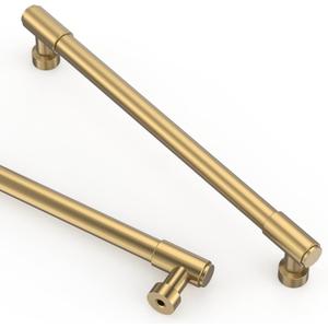 Asidrama 10 Pack 7.5 Inch(192mm) Champagne Bronze Kitchen Cabinet Handles, Cabinet Pulls Kitchen Cabinet Hardware for Cupboard Drawer Pulls