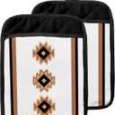 Western Aztec Pot Holders with Pockets, Boho Western Southwestern Aztec Native Oven Pot Holders Heat Resistant Oven Mitts Hot Pads for Kitchen Baking Cooking