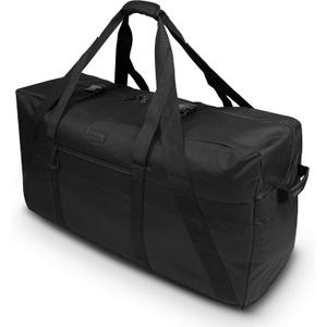 Fitdom 130L 35" Heavy Duty Extra Large Duffle with Upgrade Zipper, Durable & Water Resistant. Perfect as Camping Bag Travel Storage Tent Storage Sports Equipment Bag For Coaches & More