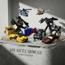 8 Pcs Mini Car Robot Toys, 3.5-inch Small Hero Action Figures, Birthday Favors Toys for Kids Age 5 and up