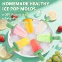 Silicone Popsicle Molds for Toddlers, 6-Cavity x 2oz Food-Grade Ice Pop Mold, Reusable DIY Fresh Fruitsicle Frozen Treats Maker 