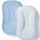 Cpzzkq Baby Lounger Cover 2 Pack - Silky Soft and Breathable Infant Lounger Cover, Newborn Lounger Slipcover for Baby Boys Girls, Fits Cpzzkq & Most Loungers, Cover Only, ZumaBlue