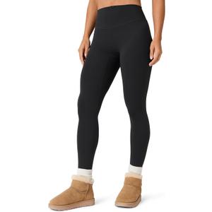 Unthewe High Waisted Naked Feeling Workout Leggings - Buttery Soft No Front Seam Yoga Pants(U800-Black-S)