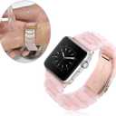 3 x Resin Band Bracelet for Apple Watch Series 7/6/SE/5/4/3/2/1 (Pink, 42mm/44mm)