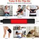 Red Light Therapy for Body, Infrared Light Therapy for Belt Shoulder Waist, Upgraded 3 in 1 LED Beads, 660nm Red Light & 850nm Near Infrared Light Therapy Belt Wrap Timer Remote Control