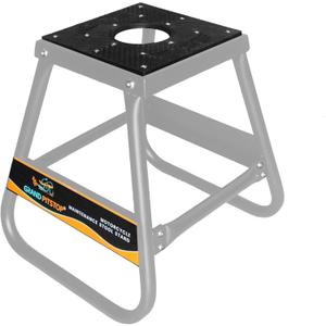 GRAND PITSTOP Motorcycle & Powersports Maintainence Stand Dirt Bike Stand,Universal Detachable Powder Coated non Slip Off Road Steel Heavy Duty Dirtbike Maintenance Motorcycle Box Stand (Silver)