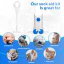Sock Aid Kit for Seniors and Limited Mobility, Wide Assist Tool with Adjustable Cords, Non-Slip Plastic Shell, Makes Putting On and Taking Off Socks Easier