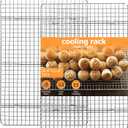 2-Pack Cooling Rack - 11.5"x16.5" Stainless Steel Baking Racks, Oven/Dishwasher Safe - Perfect for Cookies, Roasting, Grilling - Fits Half Sheet & Jelly Roll Pans