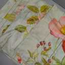 4 Pcs/Set Floral Pillow Covers Vintage Peony Rose Flowers Colorful Butterflies Geometric Check Natural Plants Valentine Throw Pillow Covers for Outdoor Couch Sofa Bedroom Decor, 18"x18"