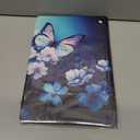 Case for iPad Air 11 (2024)/ iPad Air 6th/5th/4th Gen Case (2025/2024/2022/2020) 10.9 Inch PU Leather Shockproof Stand Protective Cover with Auto Wake/Sleep,Blue Butterfly with Flowers