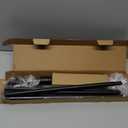 5/8” Diameter Curtain Rods 30-90 Inch, for 30-84 Inch Windows, Adjustable Splicing Black Curtain Rods for Windows with Brackets, Window Rod Long Small Curtains Rod