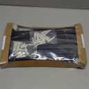 EZYDECOR Shelf Bracket 12 Inch Black Shelf Brackets Wall Mounted Industrial Shelving Brackets Metal Shelf Support with Lip (6 Pack)