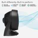 Vornado 133 Small Room Air Circulator Fan, 2 Speeds, Adjustable Head, Table Fan for Desk, Nightstand, Black
