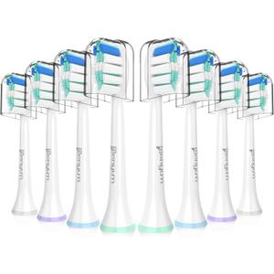 Senyum Replacement Brush Heads for Philips Sonicare, Toothbrush Heads Replacement Compatible with Phillips Sonicare, 8 Pack (Blue)