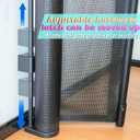 Retractable Baby Gates for Stairs, 55" Wide Baby Gate Dog Gate, 41" Tall Retractable Pet Gate for Doorways, Child Safety Gates Mesh Gate with Fiberglass Rods for Stairways, Hallways, Indoor/Outdoor
