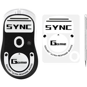 SOULWIT Glass Mouse Skates for Logitech G PRO X Superlight 2 DEX Wireless Gaming Mouse (Do Not Fit GPro X Superlight 1/2/2C/2SE) - White