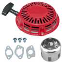 Ruma Pull Start Recoil Starter Assembly with Flange Cup for Honda GX120 GX160 GX200 Harbor Freight Predator 212 173 Engine Go Kart