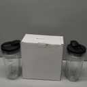 24oz Replacement Cup with Sip and Seal Lid for Nutri Ninja Blender BL642 BL450 BL456 BL480 BL482 BL640 BL682 BN401 BN751 BN801 Foodi SS401 SS101 SS351 SS151 Ninja Blender Auto IQ Blade (2-Pack)