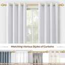 Curtain Rods 32 to 58 Inches (2.6-4.8ft), USFOOK 7/8 Inch Telescoping Splicing Drapery Rods for Windows 20 to 54 Inch, Decorative Curtain Rod for Home Decor with Luxury Gold Translucent Finials