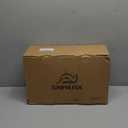 Snailax Massage Seat Cushion with Heat - Extra Memory Foam Support Pad in Neck and Lumbar,10 Vibration Massage Motors, 2 Heat Levels, Back Massager Chair Pad for Back (Navy Blue)