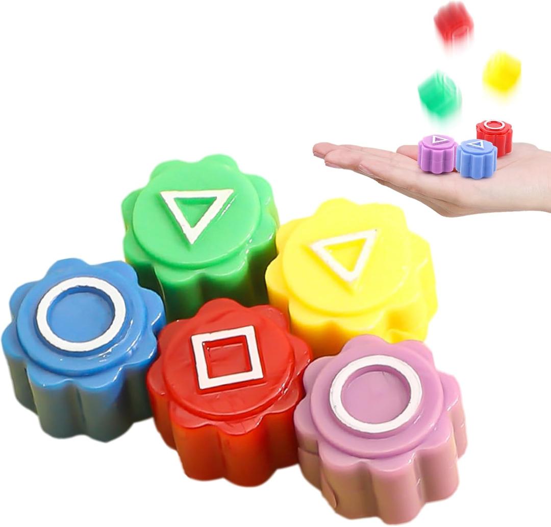 Gonggi Korean Game Tossing Game Set Stone Catching Traditional Folk Play Set Jebi chagi Gong-gi Biseokchigi Paeng-y DDAKJI Family Travel Party Gifts for Children (5 pcs)
